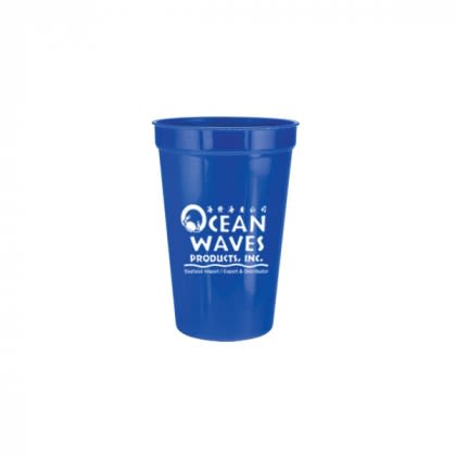 Royal Blue 16 oz Stadium Cup Promotional Custom Imprinted With Logo